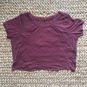 Alo cropped exercise shirt